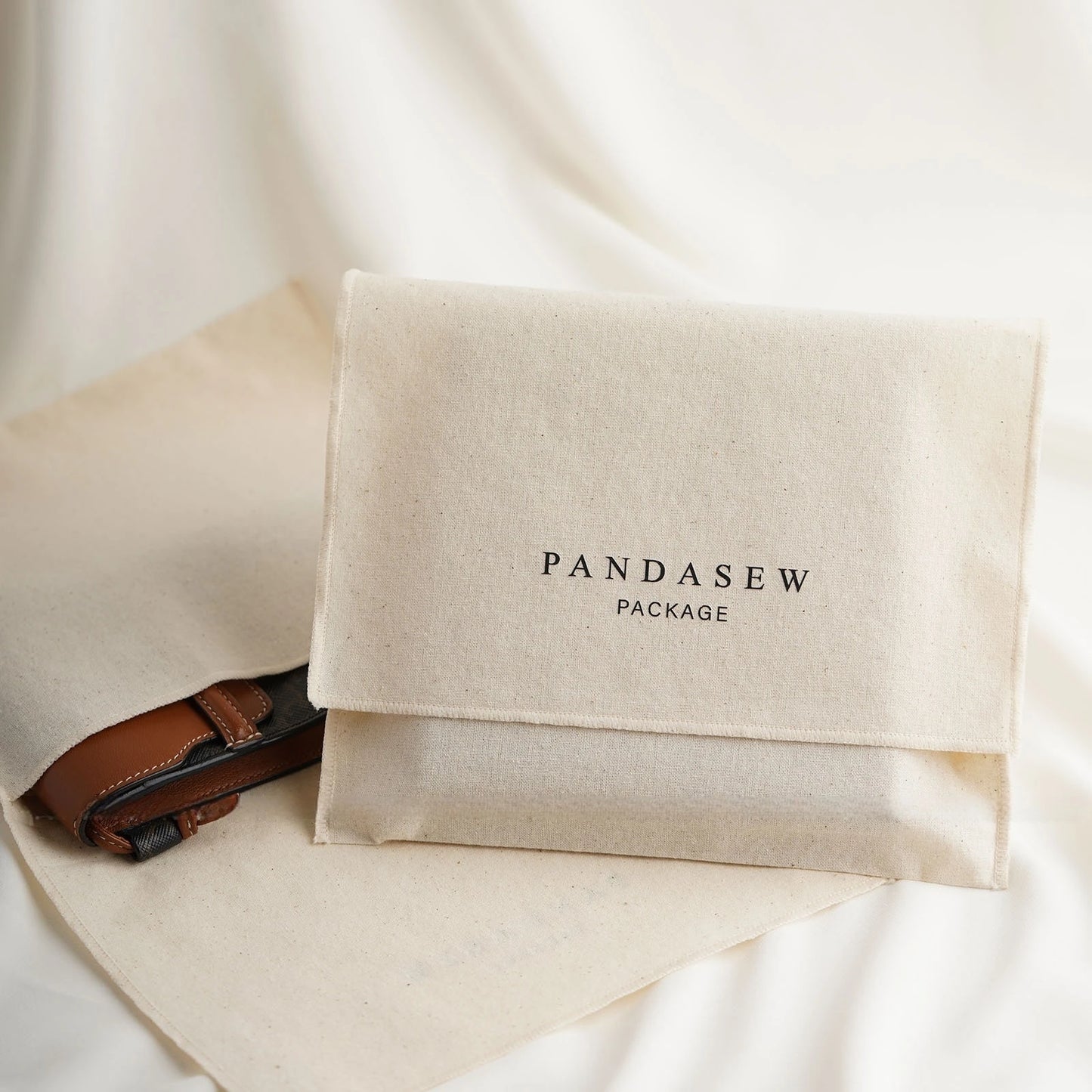 Custom Logo cotton envelope bag Dust Bag Wedding Party Christmas Candy Gift Bag for Earring Ring Necklace Packaging Pouches