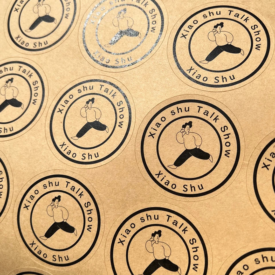 1000PCS Custom Stickers Customize Logo Business Name Thank You Stickers Personalized Packaging Labels Design Your Own Stickers