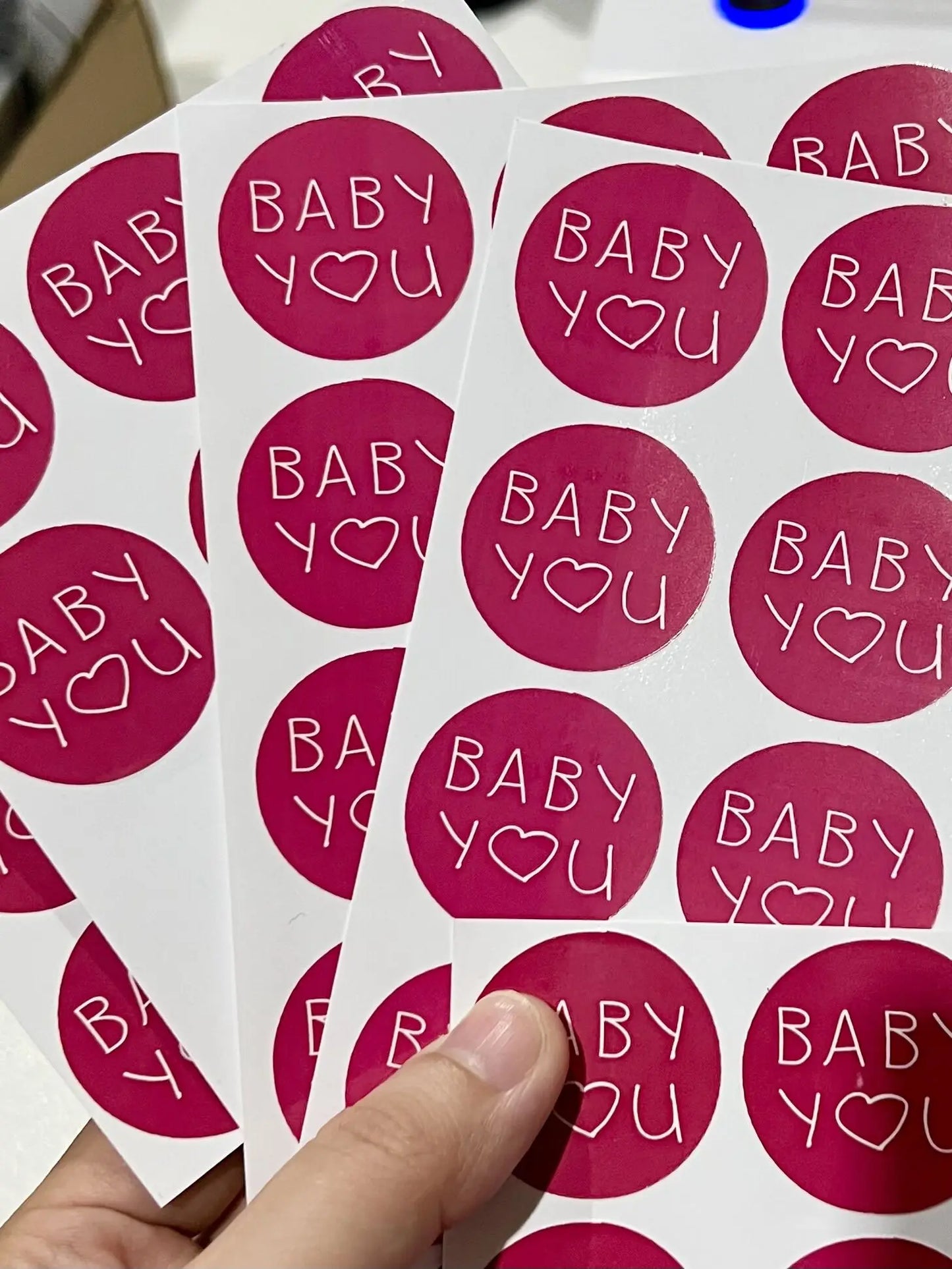 1000PCS Custom Stickers Customize Logo Business Name Thank You Stickers Personalized Packaging Labels Design Your Own Stickers