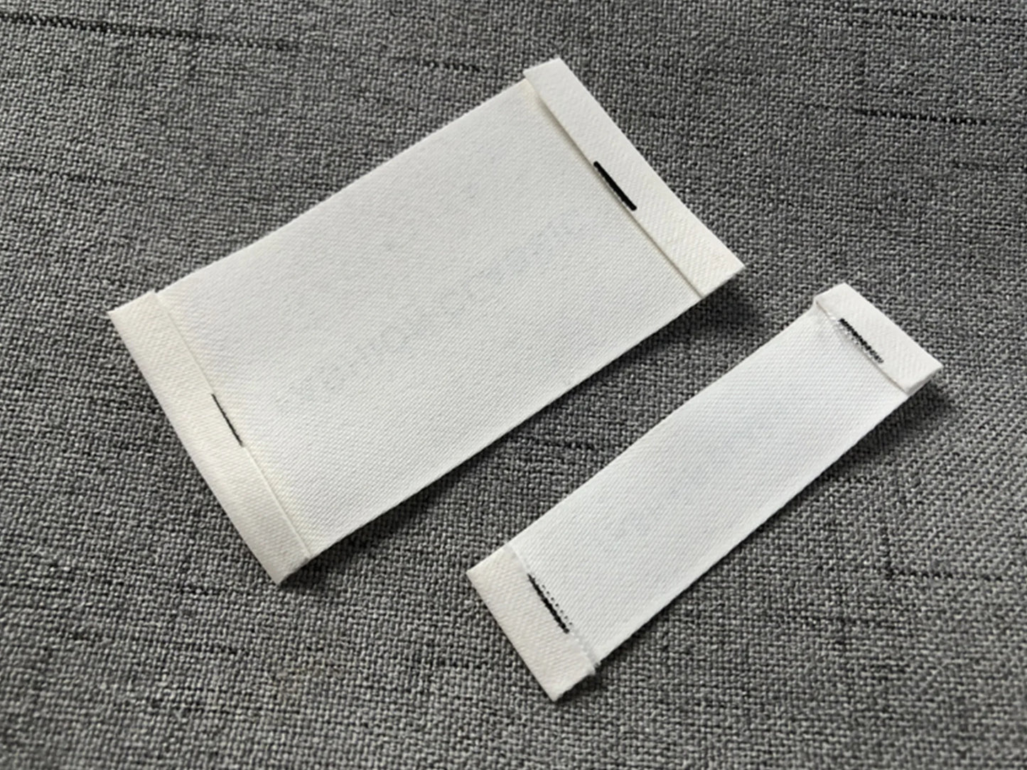 Custom Clothing Matte Cotton Belt Printing Label Collarprinting Woven Accessories Label ling biao Brand MQQ 50PCS