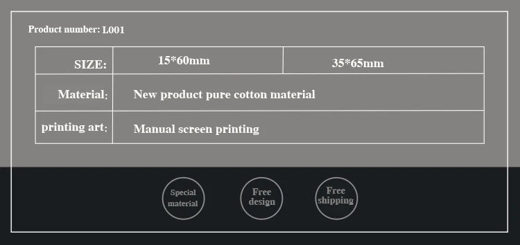 Custom Clothing Matte Cotton Belt Printing Label Collarprinting Woven Accessories Label ling biao Brand MQQ 50PCS
