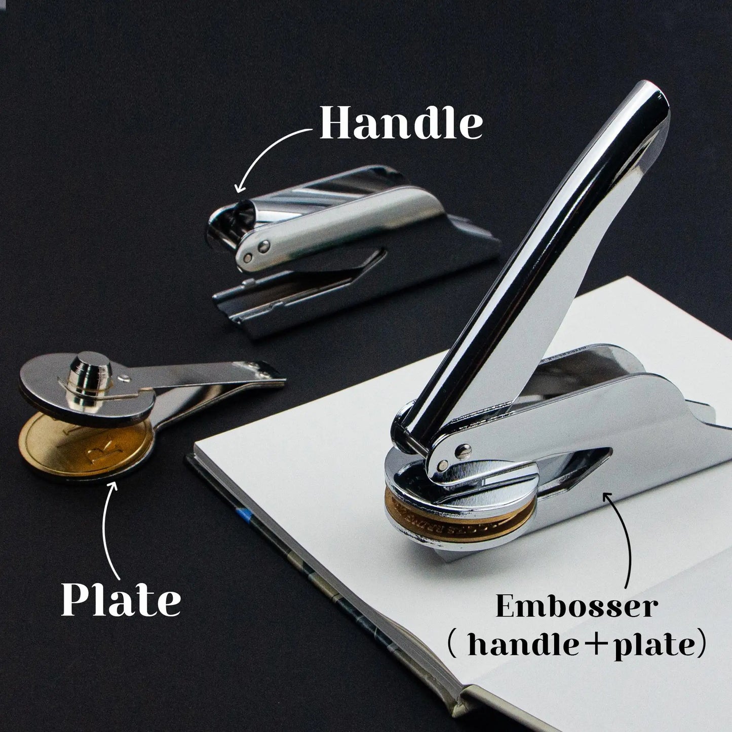 LuxeSeal™ – Personalized Embosser for Weddings & Branding