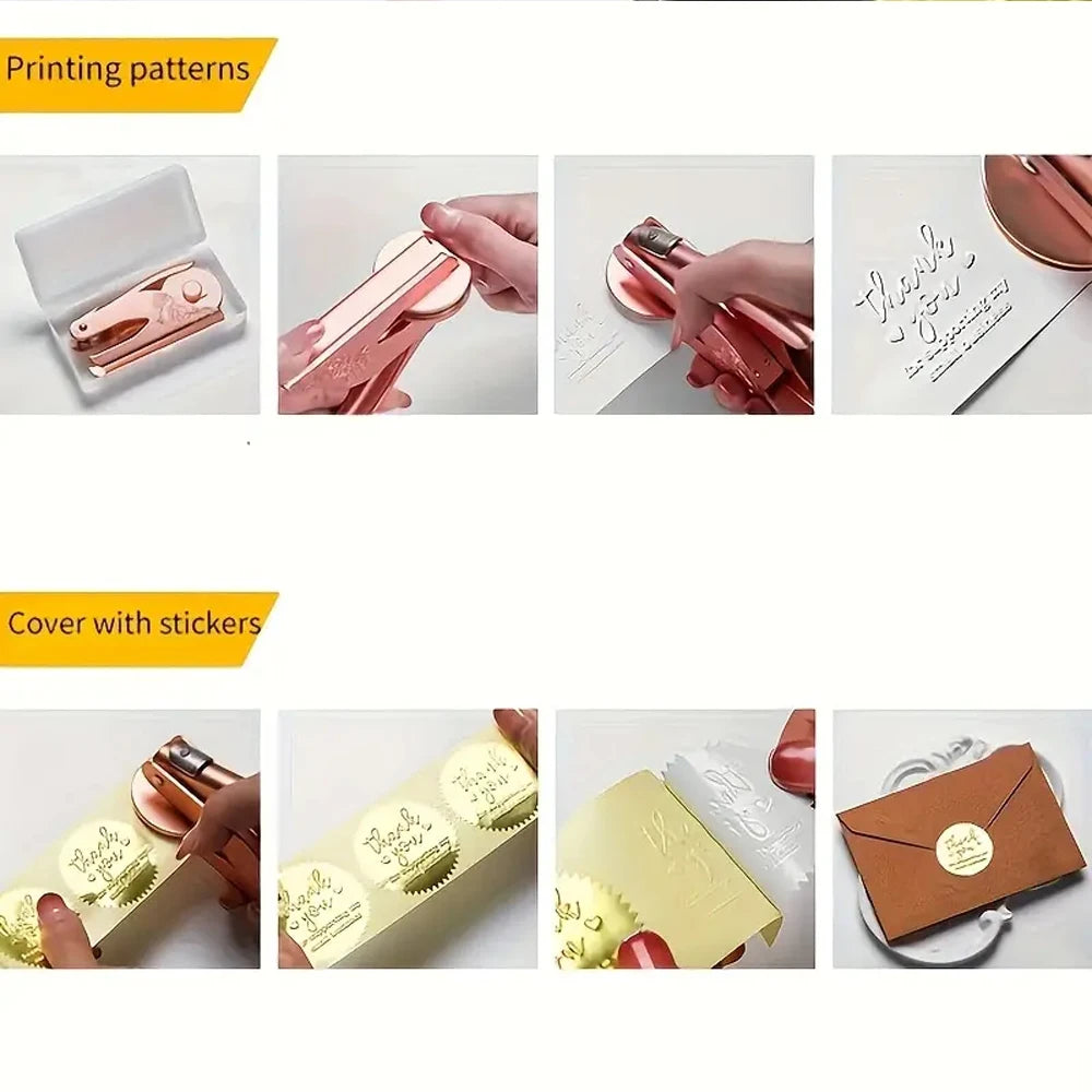 LuxeSeal™ – Personalized Embosser for Weddings & Branding