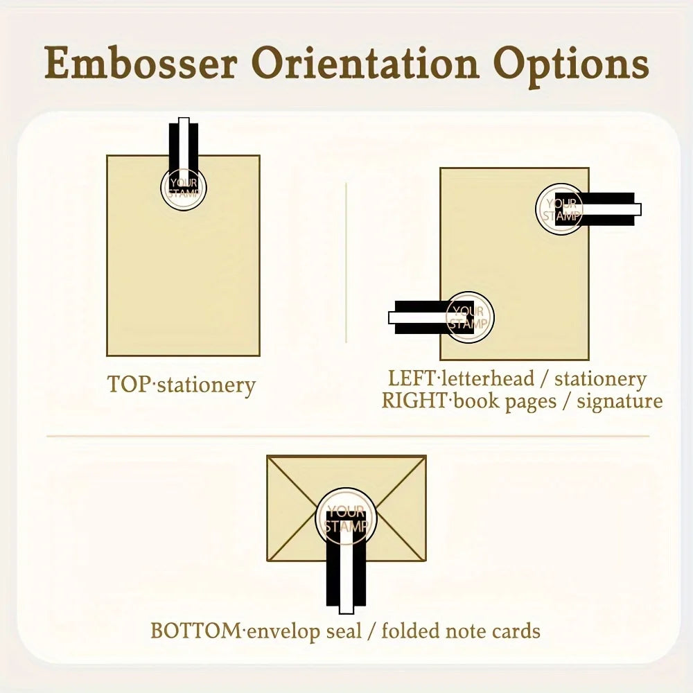 LuxeSeal™ – Personalized Embosser for Weddings & Branding