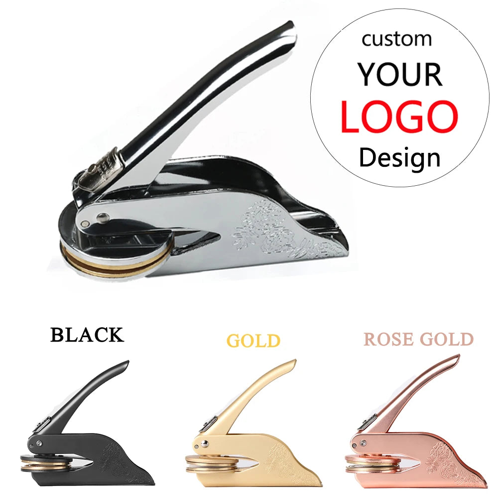 LuxeSeal™ – Personalized Embosser for Weddings & Branding