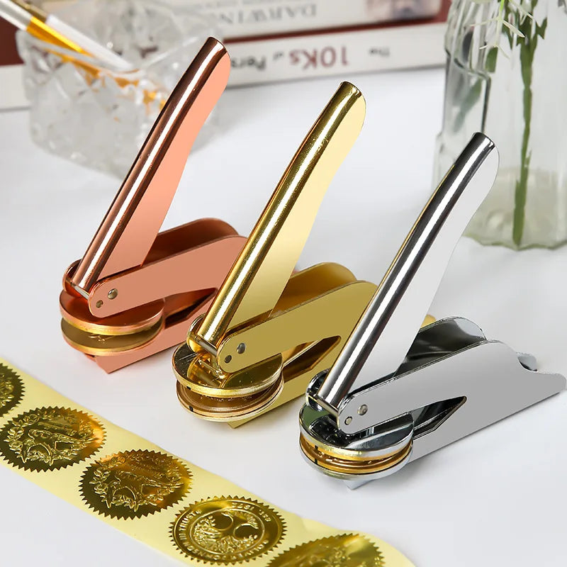 LuxeSeal™ – Personalized Embosser for Weddings & Branding