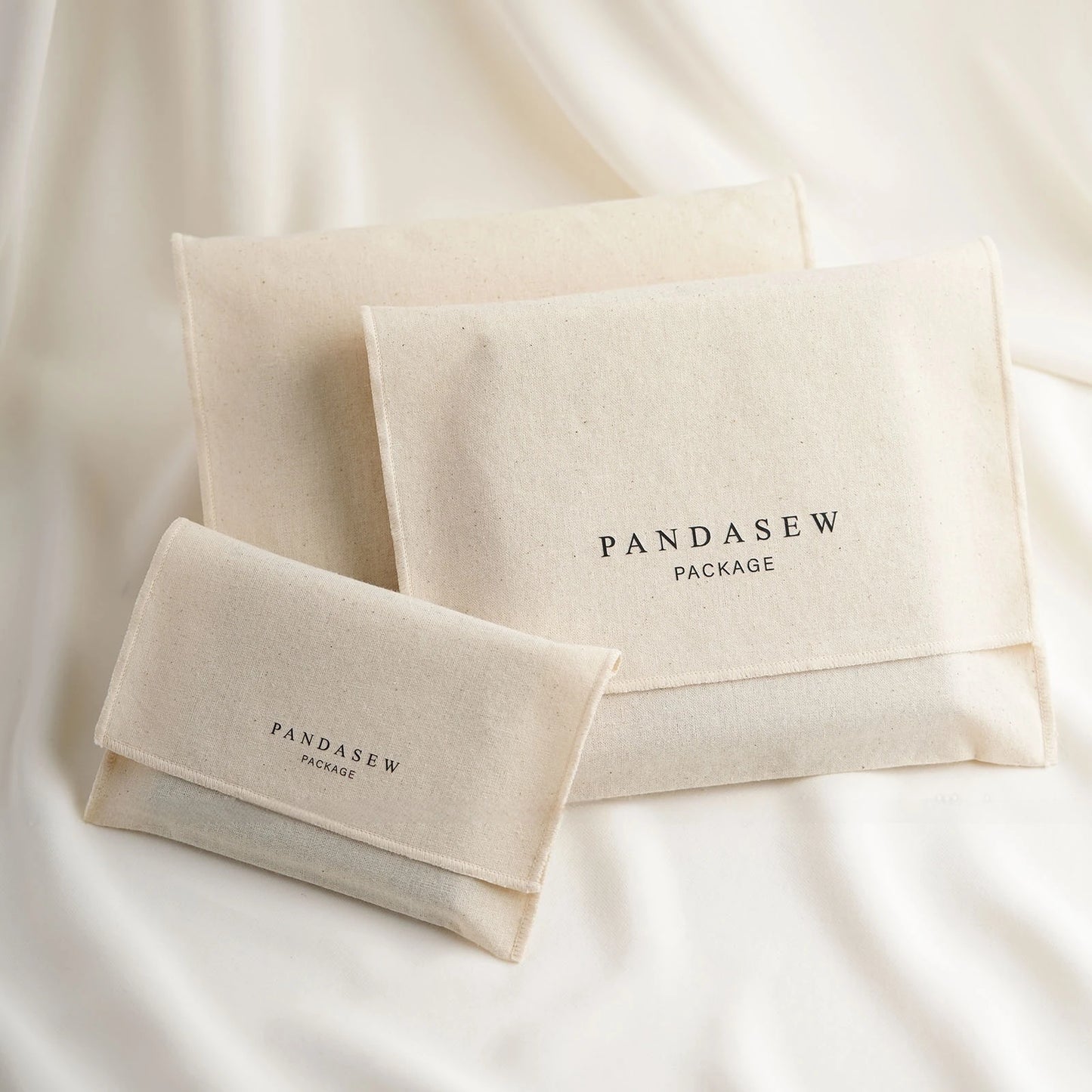 Custom Logo cotton envelope bag Dust Bag Wedding Party Christmas Candy Gift Bag for Earring Ring Necklace Packaging Pouches